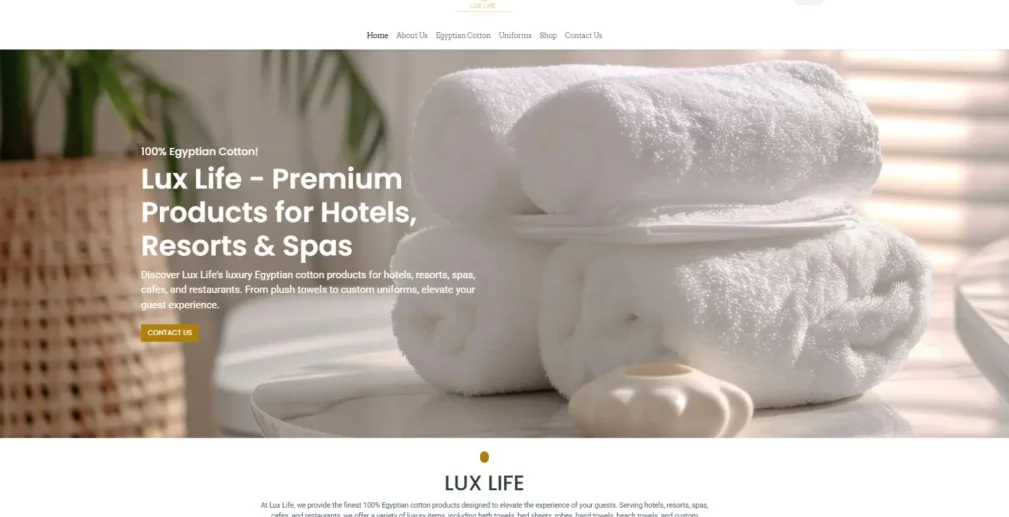 Lux Life Website Lux Life Website